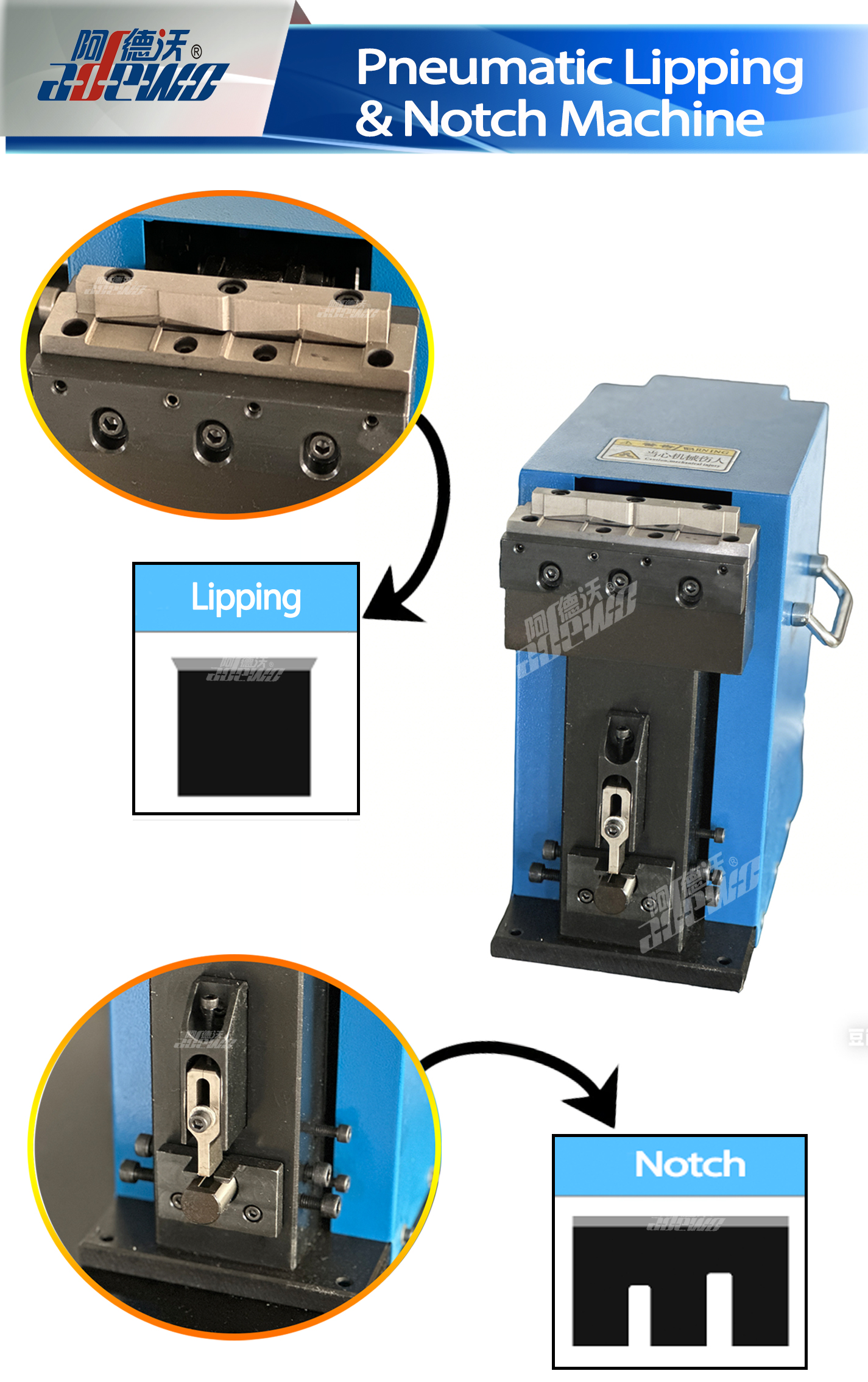 دستگاه لب و بریدگی پنوماتیک