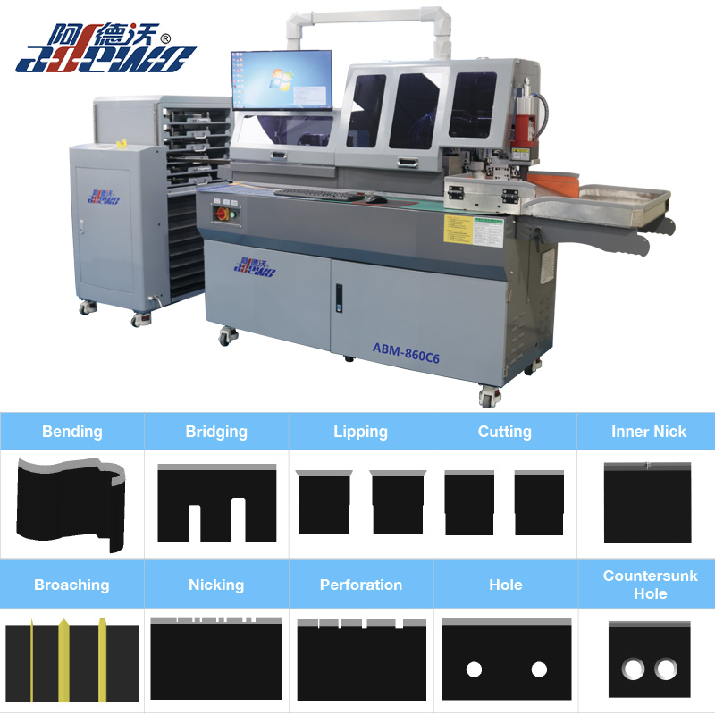 Die Die Die Cutting Bender Auto Auto با سوراخ شمشیر
